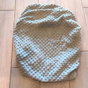 Gray changing pad cover